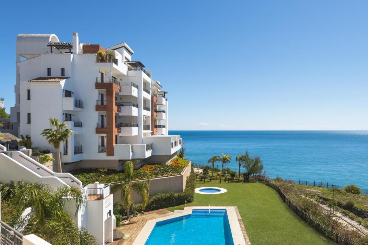 Impresionante apartamento vista mar frontal Torrox Esterno foto