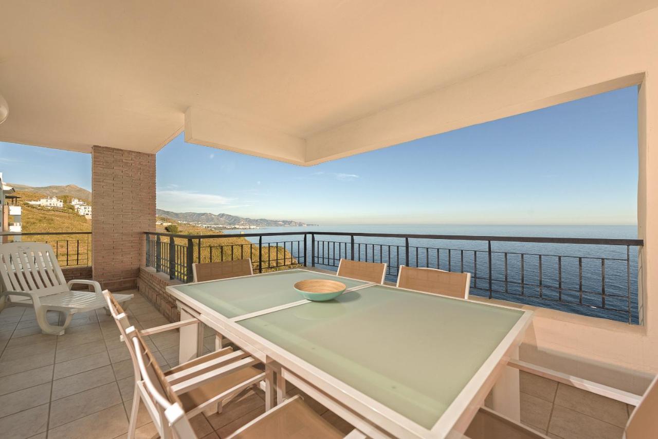 Impresionante apartamento vista mar frontal Torrox Esterno foto